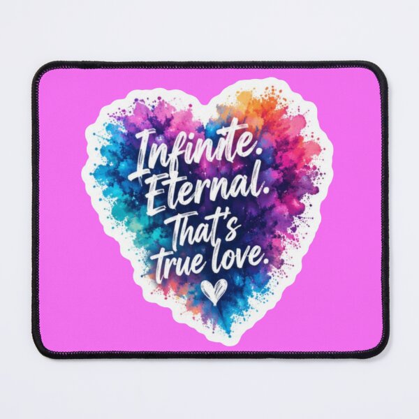 Item preview, Infinite Eternal That's True Love Colorful Watercolor Heart Sticker designed and sold by Scro-Ciob-Shop.