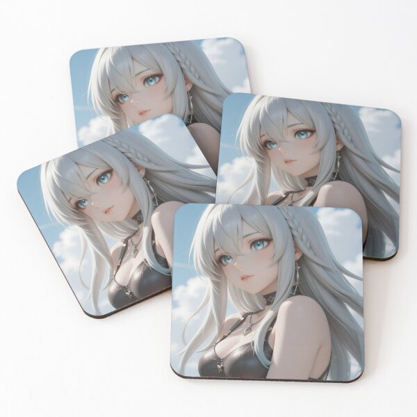 Item preview, Silver-Haired Sky Maiden with Crystal Blue Eyes designed and sold by Killington.