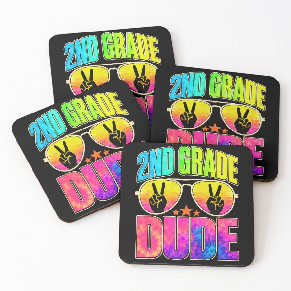 Item preview, 2nd Grade Peace Love Retro Rainbow Sunglasses Art designed and sold by ROUX-ART.