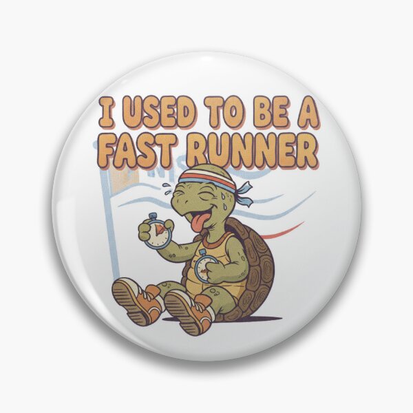 Item preview, Slow Turtle Running Joke Retro Graphic designed and sold by Exquisite Design Studio „Paculówka”.