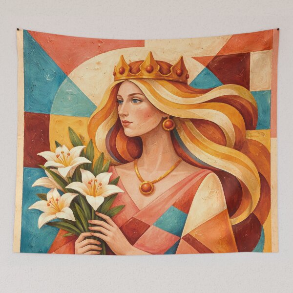 Item preview, Frigg – Norse Goddess of Wisdom and Motherhood painting designed and sold by GalleryKauffeld.
