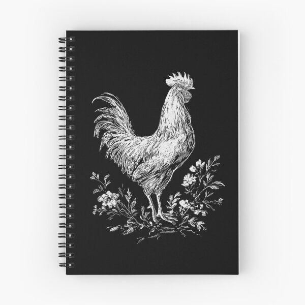 Item preview, Vintage Rooster Botanical Line Art designed and sold by GoodOldPrints4.