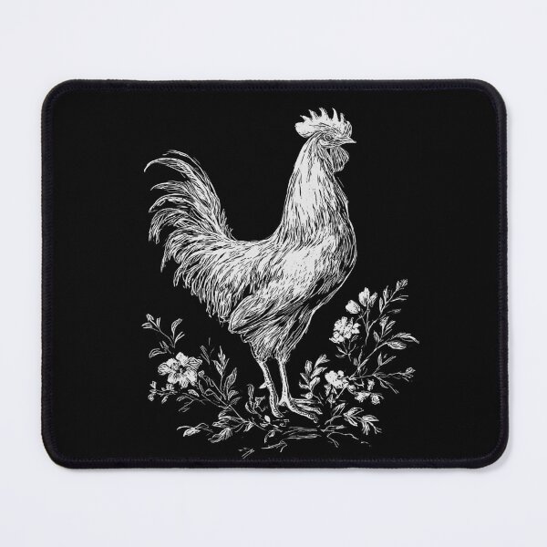 Item preview, Vintage Rooster Botanical Line Art designed and sold by GoodOldPrints4.
