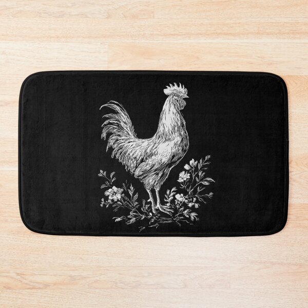 Item preview, Vintage Rooster Botanical Line Art designed and sold by GoodOldPrints4.
