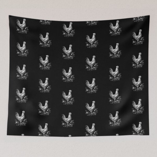Item preview, Vintage Rooster Botanical Line Art designed and sold by GoodOldPrints4.