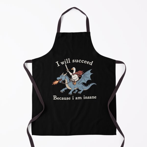 Item preview, Determined Goose Riding Dragon Humor designed and sold by DarylPope.