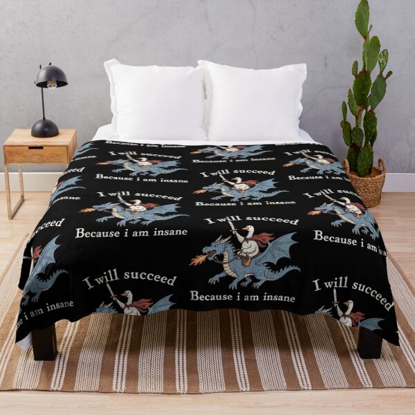 Item preview, Determined Goose Riding Dragon Humor designed and sold by DarylPope.