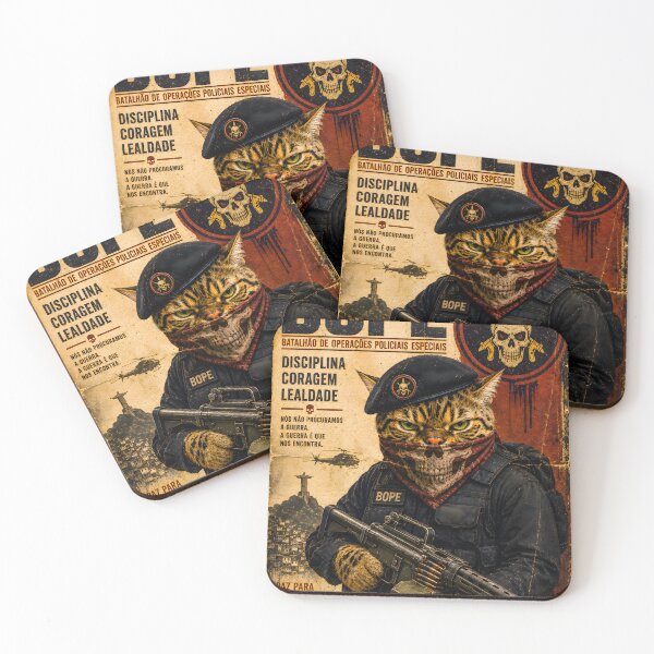 Item preview, Special Forces Cat Posters - Policia Militar do Brazil BOPE (BR) designed and sold by OPERATOR-7794.