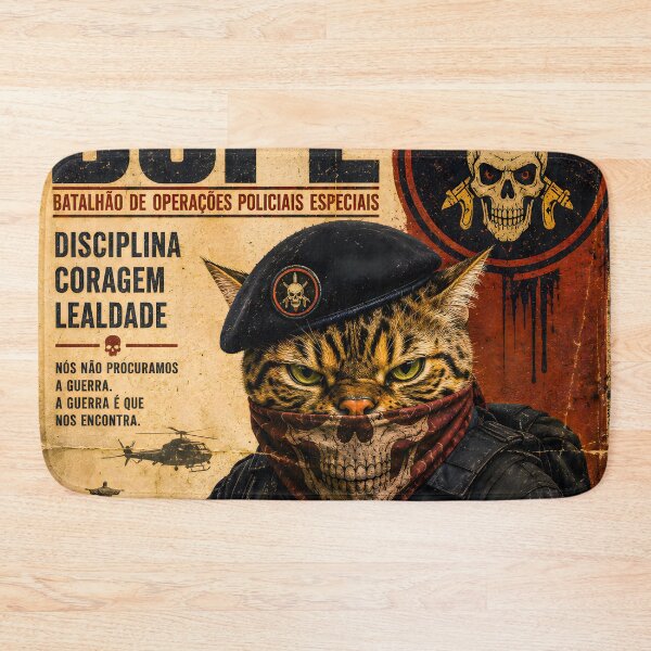 Item preview, Special Forces Cat Posters - Policia Militar do Brazil BOPE (BR) designed and sold by OPERATOR-7794.