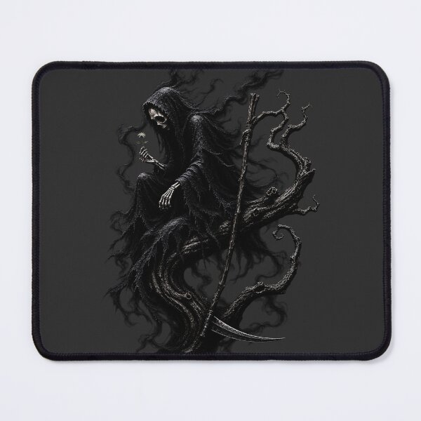 Item preview, Gothic Grim Reaper Dark Fantasy Skeleton designed and sold by INKandSOULbyLUNA.