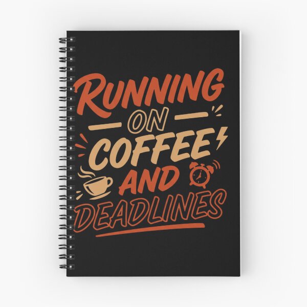 Item preview, Running On Coffee And Deadlines Funny Work Hustle Shirt designed and sold by EpicInks24.