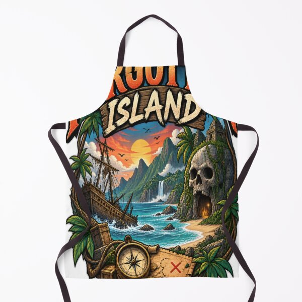 Artikelvorschau, Vergessene Insel – Piratenschatzabenteuer im Vintage-Tropen-Design entworfen und verkauft von CatLovers Studio.