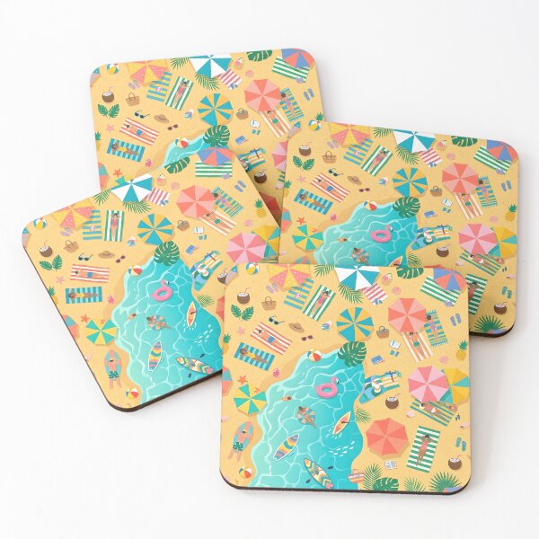 Item preview, Colorful Tropical Beach Vacation Pattern designed and sold by DailyVines.