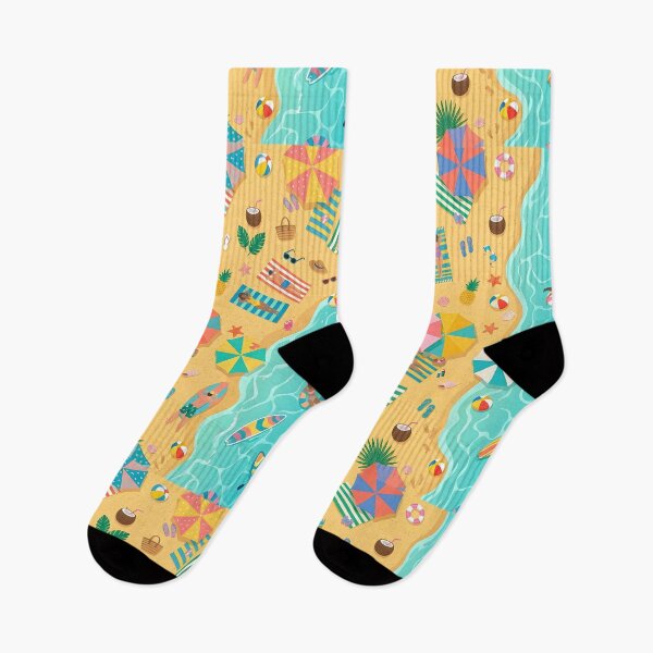 Item preview, Colorful Tropical Beach Vacation Pattern designed and sold by DailyVines.