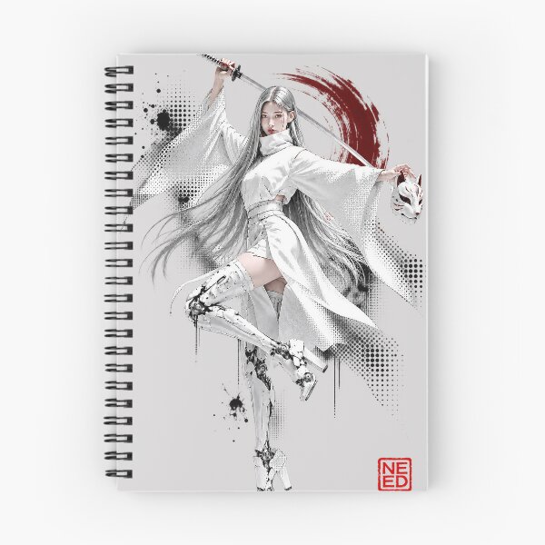 Item preview, White Cyber Samurai designed and sold by Neo Edo Studio.