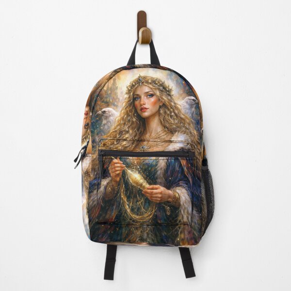 Item preview, Frigg – The Divine Queen of Norse Mythology Painting designed and sold by GalleryKauffeld.