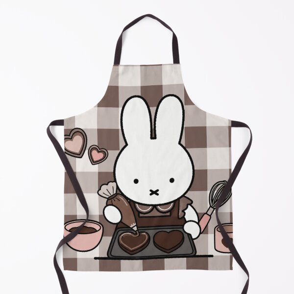 Item preview, Cute Bunny Baking Heart Cookies - Miffy Inspired designed and sold by Cozy Moss Studio.