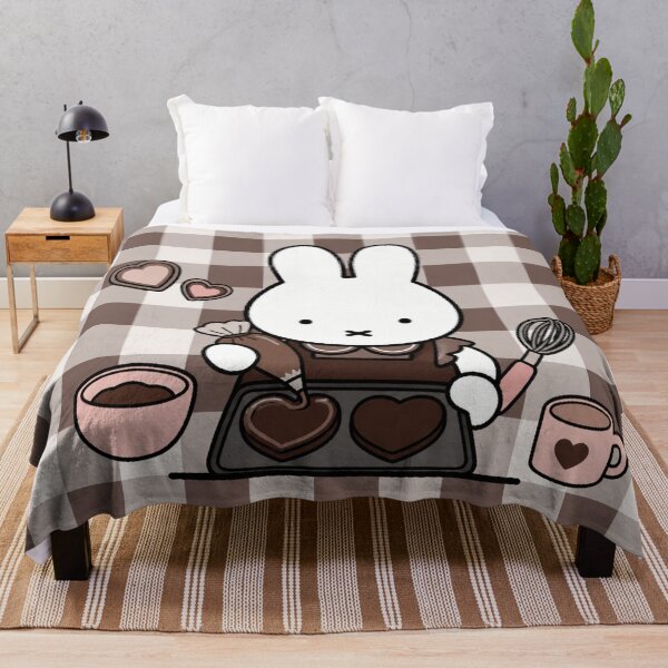 Item preview, Cute Bunny Baking Heart Cookies - Miffy Inspired designed and sold by Cozy Moss Studio.