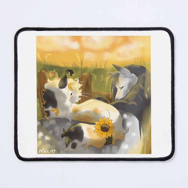 Item preview, Gentle Autumn Moment Between Two Stylized Animals designed and sold by Catsi-Nook-Art.
