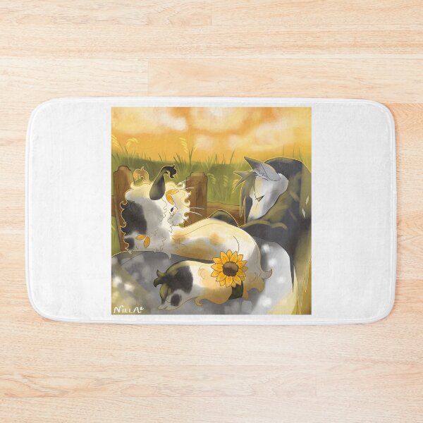 Item preview, Gentle Autumn Moment Between Two Stylized Animals designed and sold by Catsi-Nook-Art.