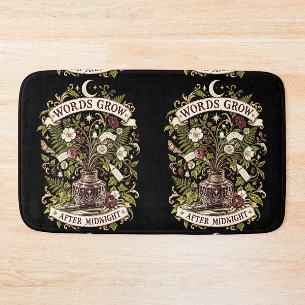 Item preview, Words Grow After Midnight – Botanical Poetcore Writer Art designed and sold by Pietro Bari.
