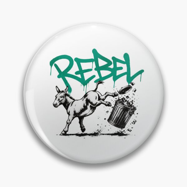 Item preview, Rebel Graffiti Donkey Kicking Ass Urban Trash Art designed and sold by zoljo.