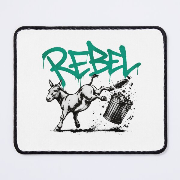Item preview, Rebel Graffiti Donkey Kicking Ass Urban Trash Art designed and sold by zoljo.