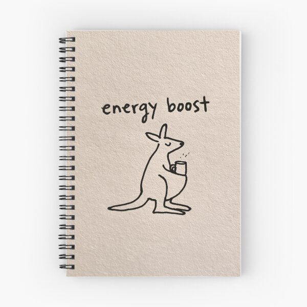 Item preview, Energy Boost - Cute Kangaroo with Coffee Mug Minimal Art designed and sold by lautir.