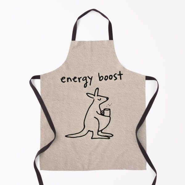 Item preview, Energy Boost - Cute Kangaroo with Coffee Mug Minimal Art designed and sold by lautir.
