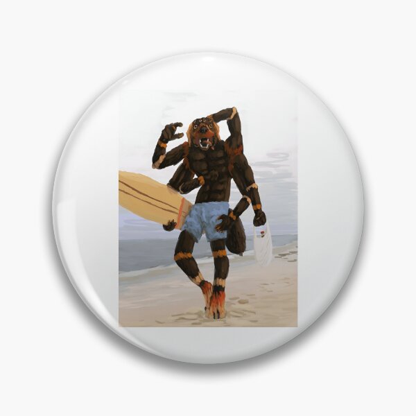 Item preview, Six-Armed Canine Surfer at the Beach designed and sold by Catsi-Nook-Art.