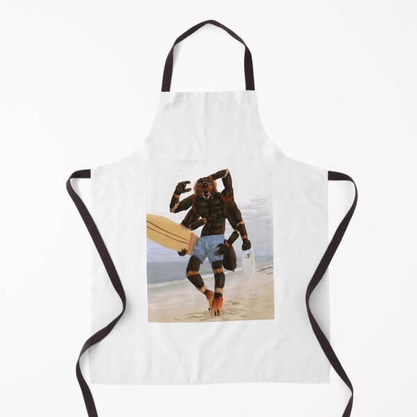 Item preview, Six-Armed Canine Surfer at the Beach designed and sold by Catsi-Nook-Art.