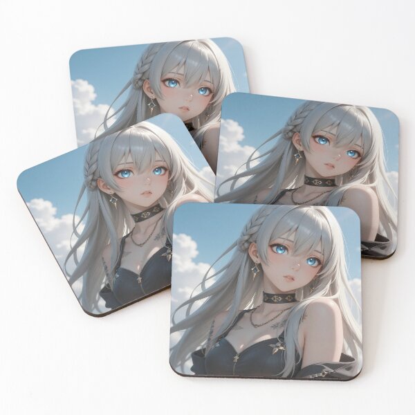 Item preview, Silver-Haired Sapphire-Eyed Beauty Under a Summer Sky designed and sold by Killington.