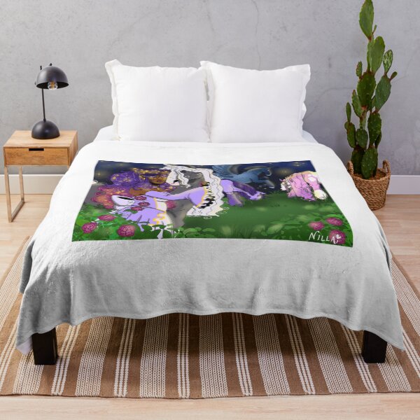Item preview, Enchanted Night with Unicorns and Magical Woman designed and sold by Catsi-Nook-Art.