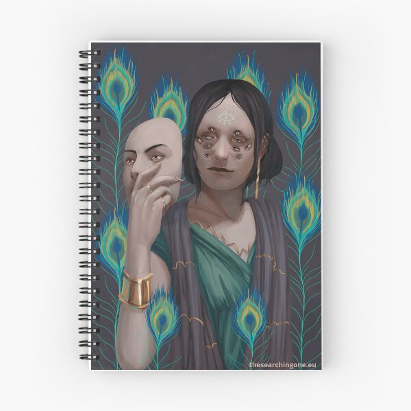 Item preview, Surreal Portrait with Multiple Eyes and Mask designed and sold by Catsi-Nook-Art.