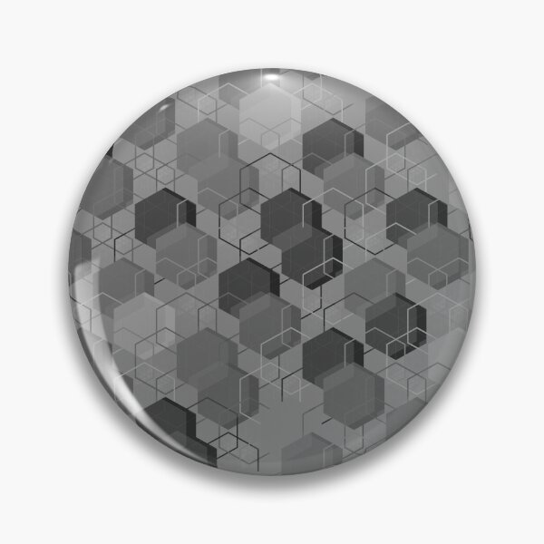 Item preview, Layered Hexa Network – Monochrome Grid designed and sold by TexSta.
