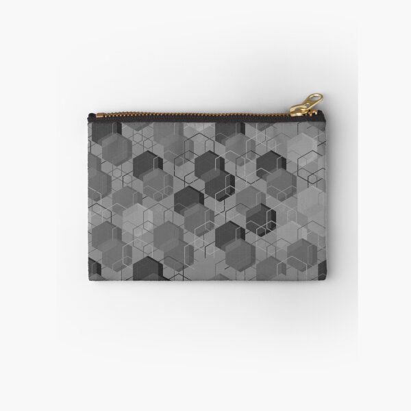 Item preview, Layered Hexa Network – Monochrome Grid designed and sold by TexSta.