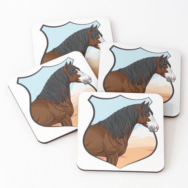 Item preview, The head of the Abaco horse, a coat of arms and a landscape designed and sold by Cheval-de-coeur.