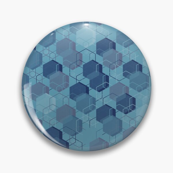 Item preview, Layered Hexa Network – Aqua Circuit designed and sold by TexSta.