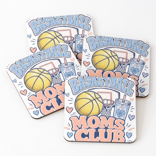 Item preview, basketball Moms Club Retro Sports Heart Graphic designed and sold by ROUX-ART.