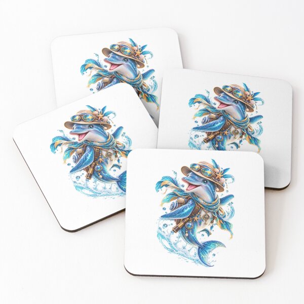 Item preview, Adventurer Dolphin Explorer Watercolor Art designed and sold by CSterling11.