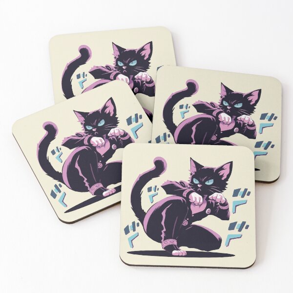 Item preview, Black Cat Battle Pose designed and sold by Gkinoki.