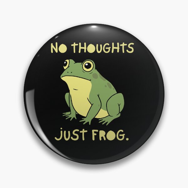 Item preview, No Thoughts Just Frog Funny Cute Frog T-Shirt designed and sold by SvarunPogani.
