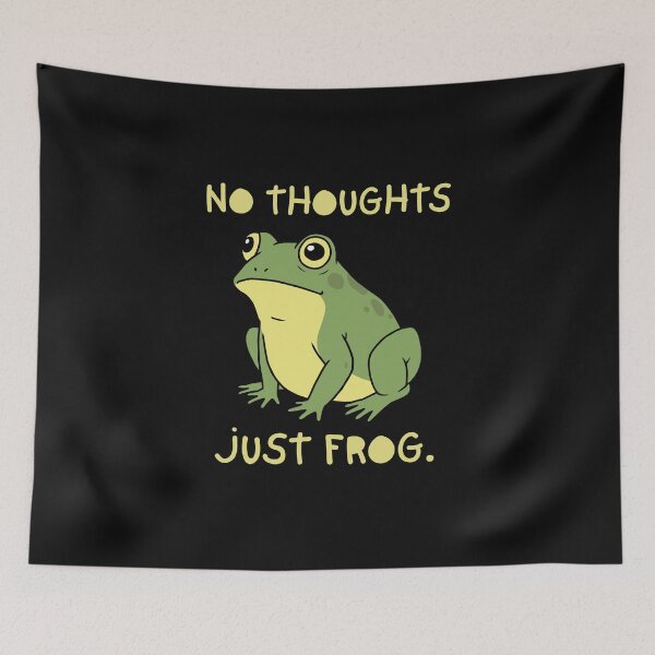 Item preview, No Thoughts Just Frog Funny Cute Frog T-Shirt designed and sold by SvarunPogani.
