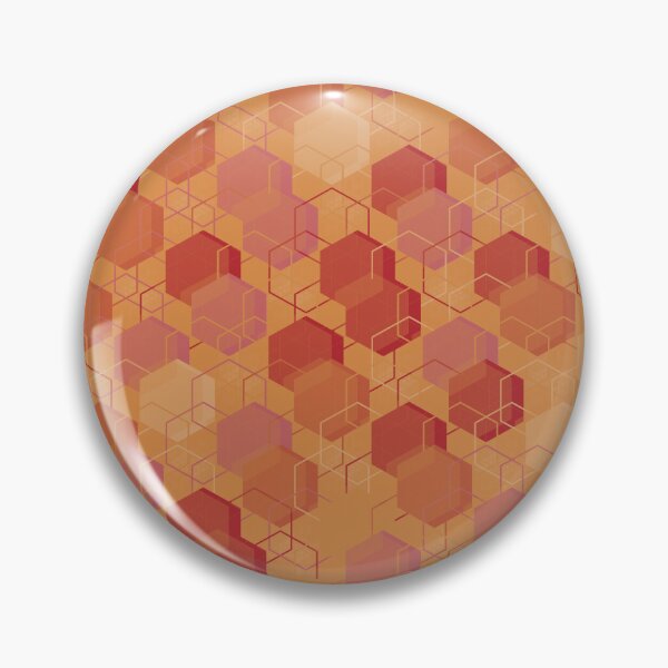 Item preview, Layered Hexa Network – Solar Orange designed and sold by TexSta.