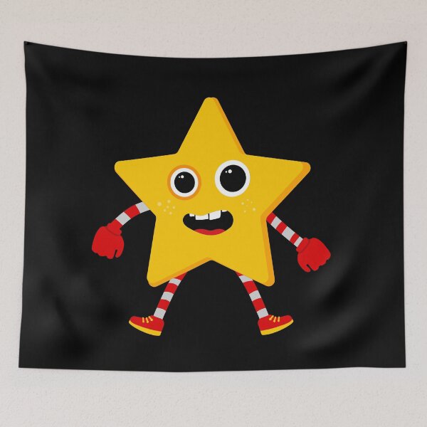 Item preview, Cute Cartoon Star Character Funny Smiling Yellow Starfish designed and sold by chaaval.