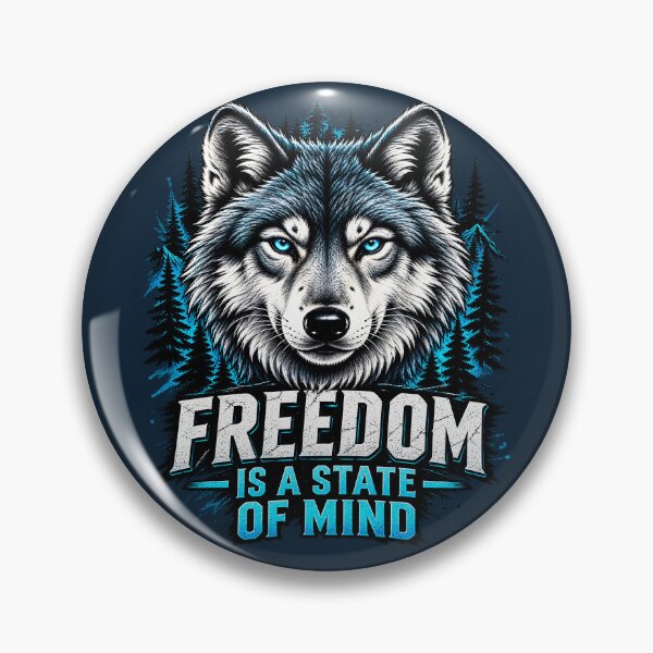 Item preview, Freedom Is a State of Mind Wolf | Wilderness Spirit designed and sold by FABIOLA1970.