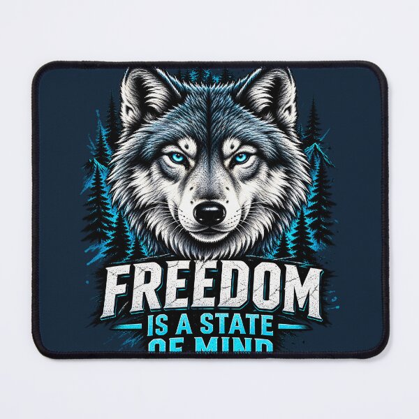 Item preview, Freedom Is a State of Mind Wolf | Wilderness Spirit designed and sold by FABIOLA1970.