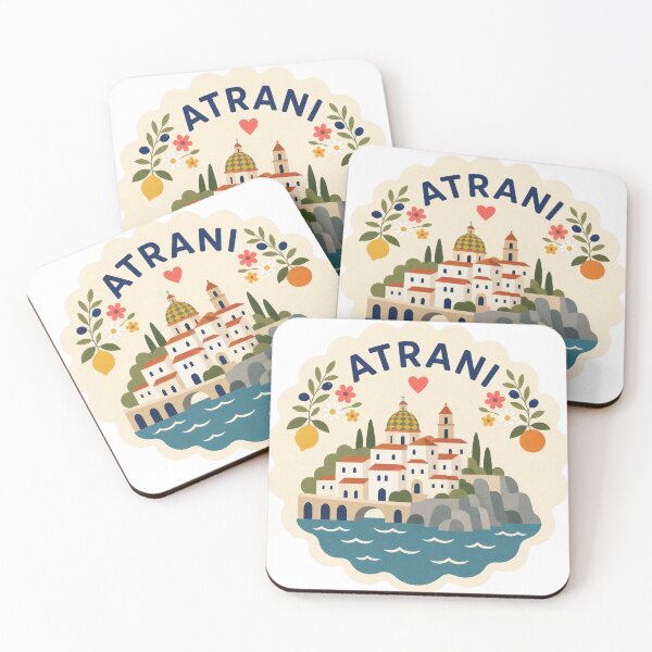 Item preview, Atrani Italy Travel Souvenir Modern Folk Art designed and sold by VisualArtsOasis.