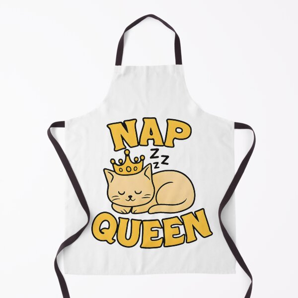 Item preview, Nap Queen Cute Sleeping Cat Golden Crown Retro Cartoon designed and sold by Photo-Sphere101.