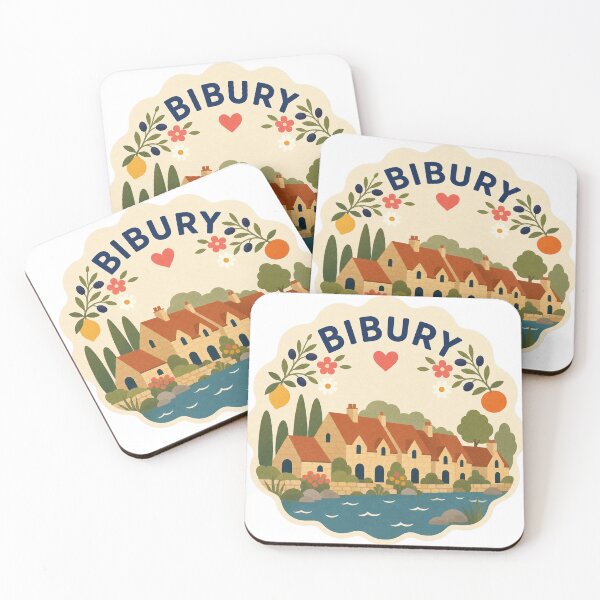 Item preview, Bibury England Travel Souvenir Modern Folk Art designed and sold by VisualArtsOasis.